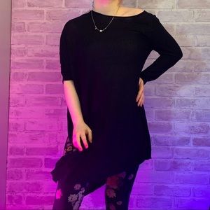 Black asymmetrical Express dress